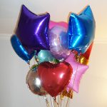 Фольгированные шары с гелием ассорти 15 шт
