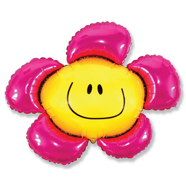 Фольгированный шар цветок фуше 41″/104 см с гелием